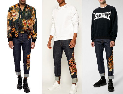 Dsquared2 jeans tigre - dsquared2, tigre-ricamo